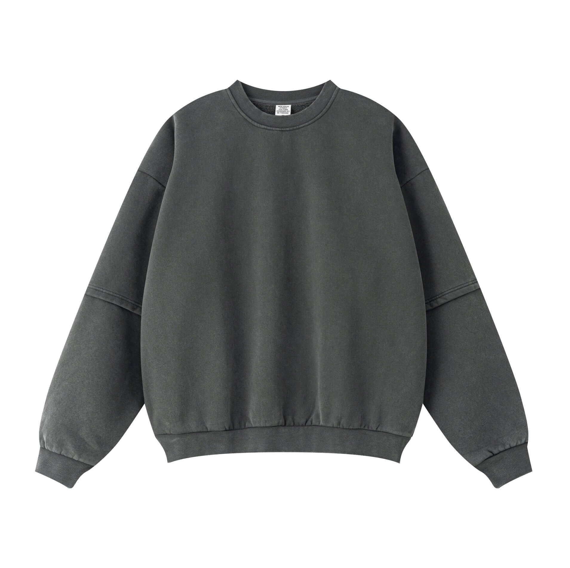 360g Distressed Panel Crewneck: OEM/ODM – April Su