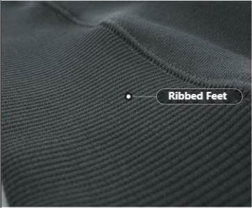 Hem ribbing for shape retention