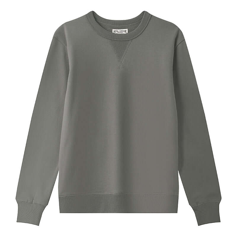 Light army green crewneck sweatshirt front