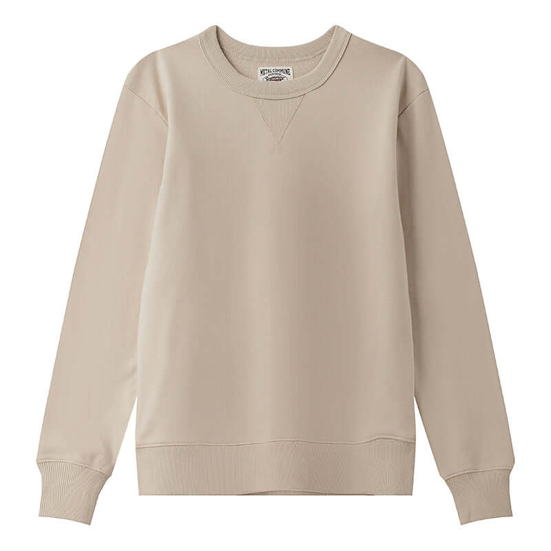 Light camel colored crewneck front