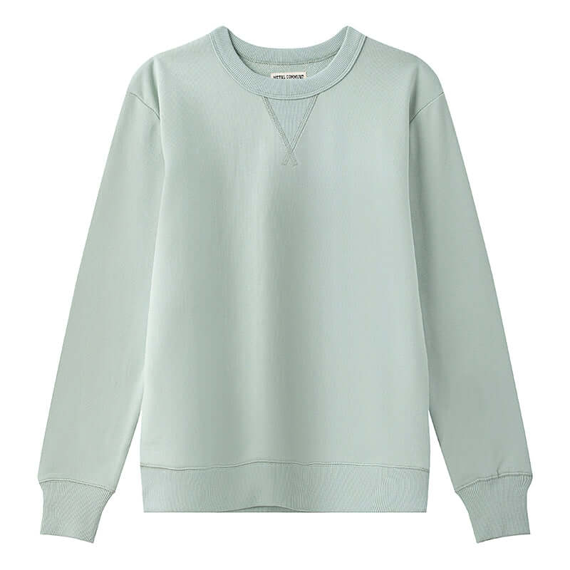 Mint green crewneck front fresh color