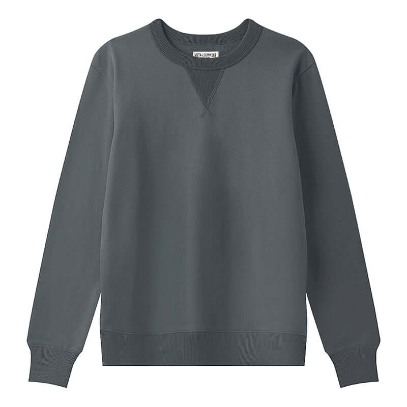 Steel grey crewneck sweatshirt front
