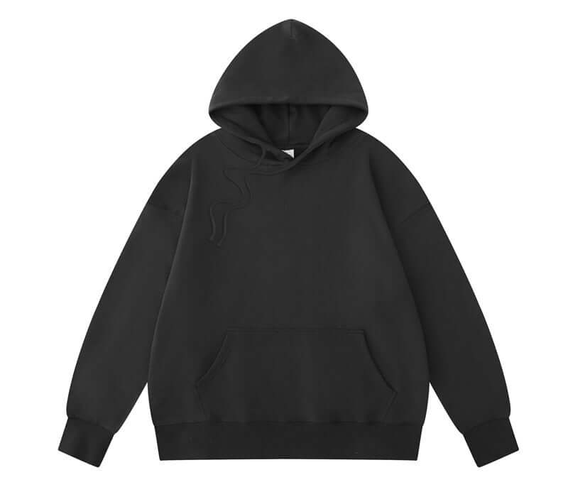 Dark grey hoodie front premium quality