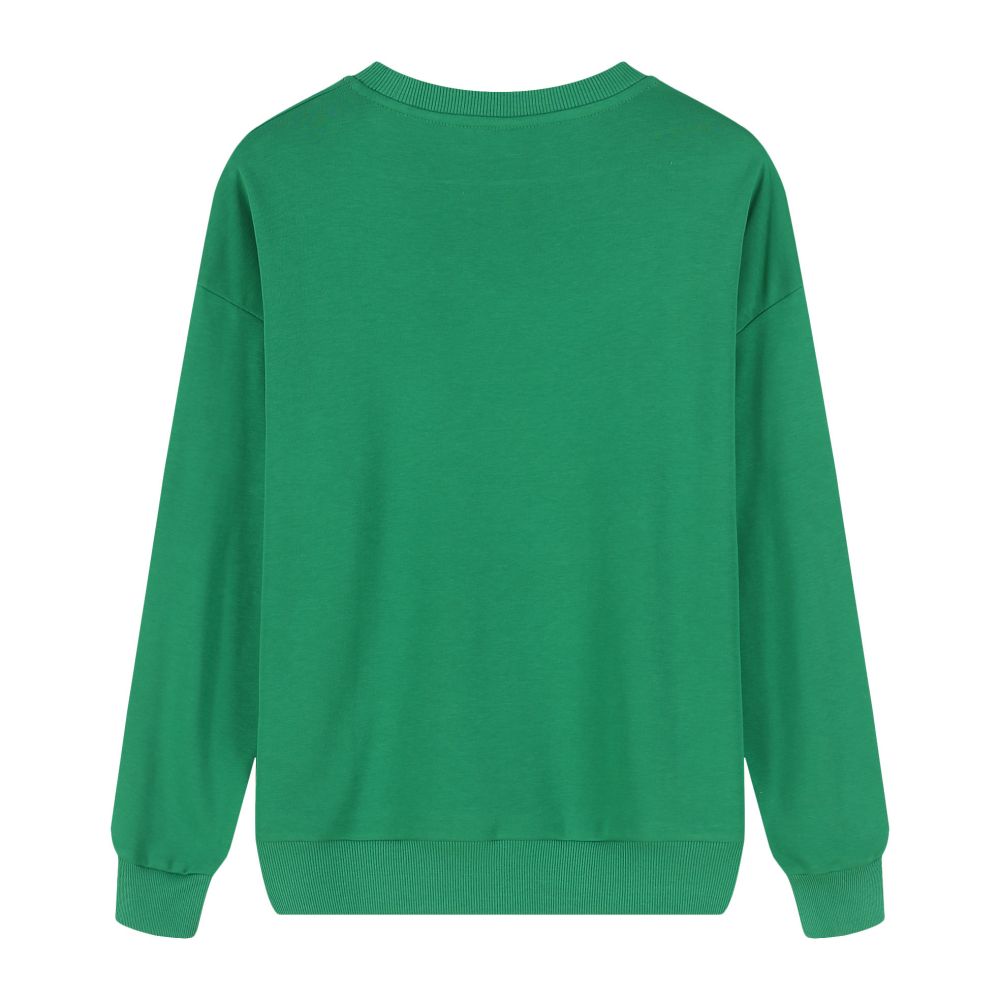 Unisex Micro-Elastic Crew Neck Long Sleeve Sweatshirt - April Su