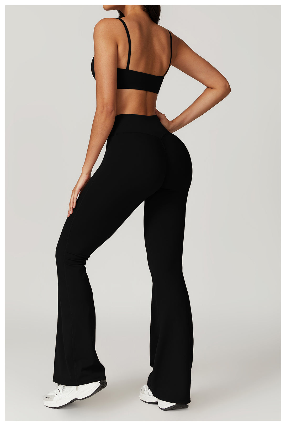 Wide Leg Tight Hip Recycled Nylon Sweatpants - April Su