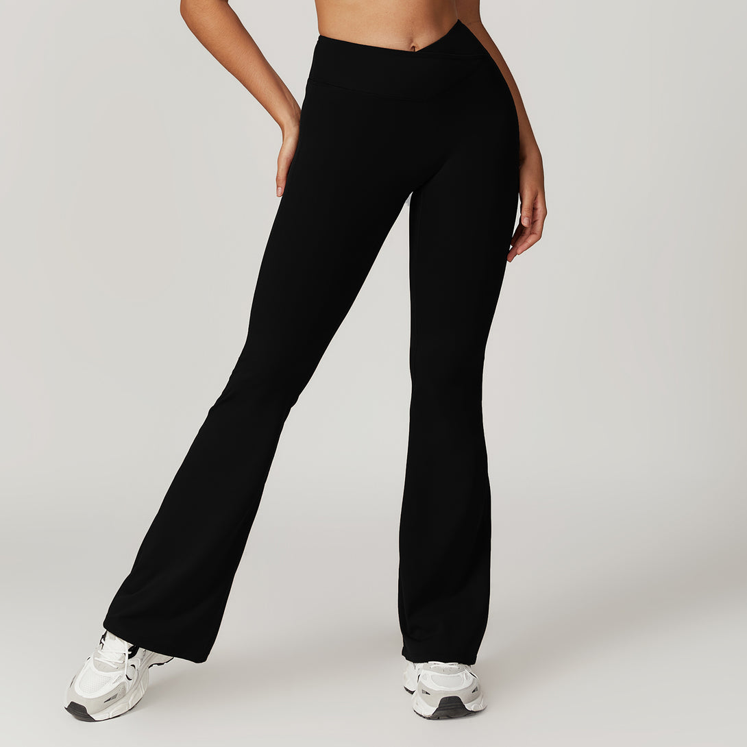 Wide Leg Tight Hip Recycled Nylon Sweatpants - April Su