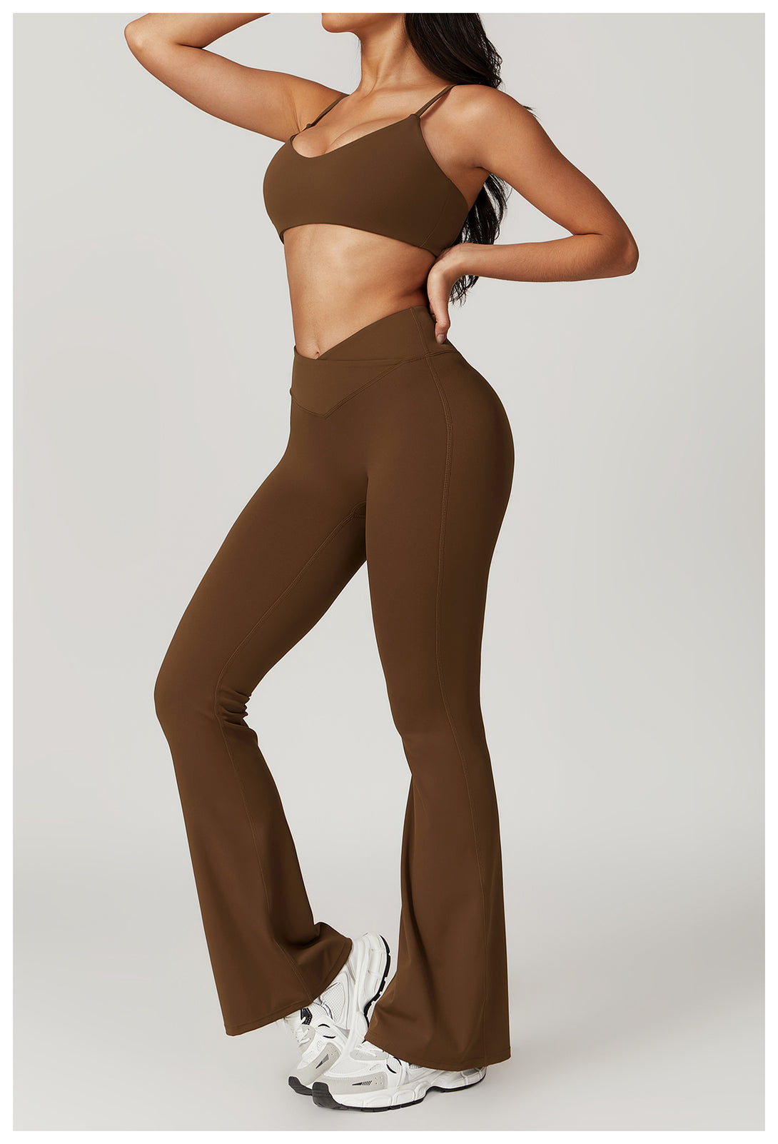 Wide Leg Tight Hip Recycled Nylon Sweatpants - April Su