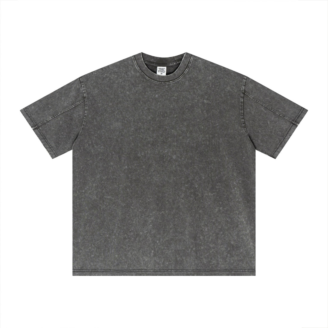 Artisan Snow-Wash Vintage Cotton Oversized Tee - April Su
