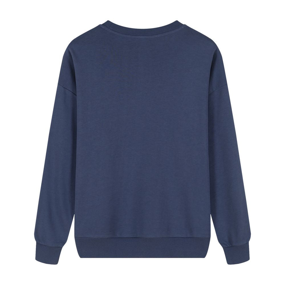 Unisex Micro-Elastic Crew Neck Long Sleeve Sweatshirt - April Su