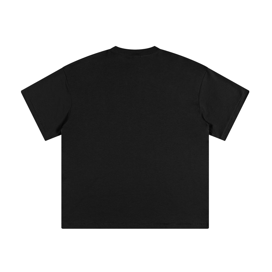 Black Unisex 240g T-shirt Back View