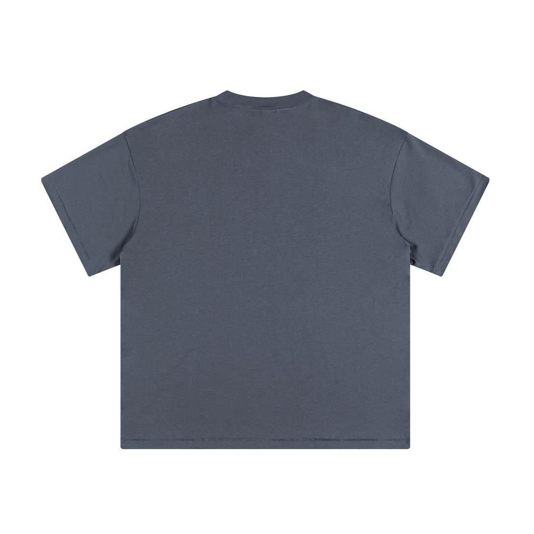 Haze Blue Unisex Sorona Cotton T-shirt Back