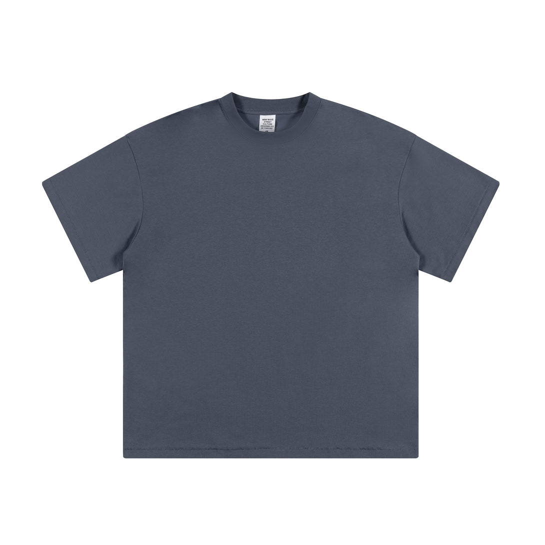 Haze Blue Unisex Sorona Cotton T-shirt Front