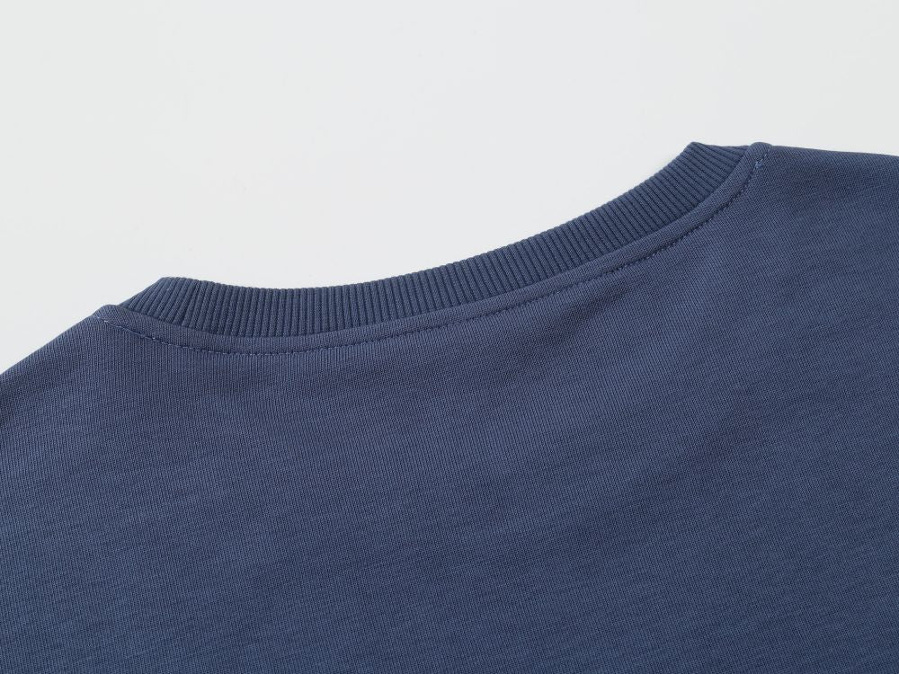 Unisex Micro-Elastic Crew Neck Long Sleeve Sweatshirt - April Su