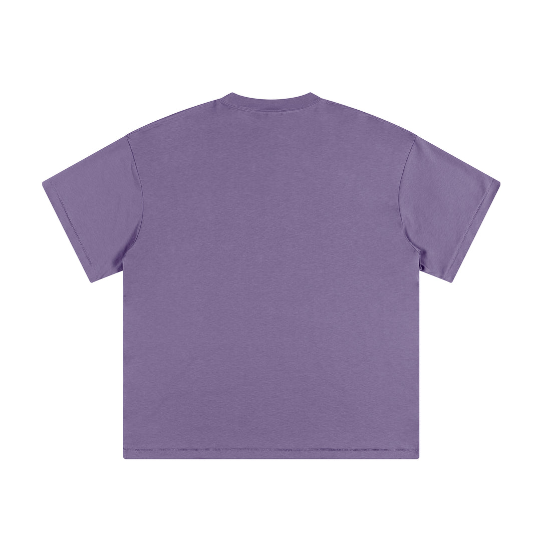 Lavender Purple Unisex Soft T-shirt Back