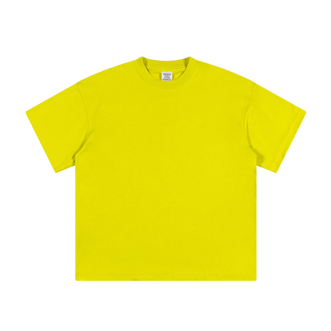 Lemon Yellow Unisex Summer T-shirt Front