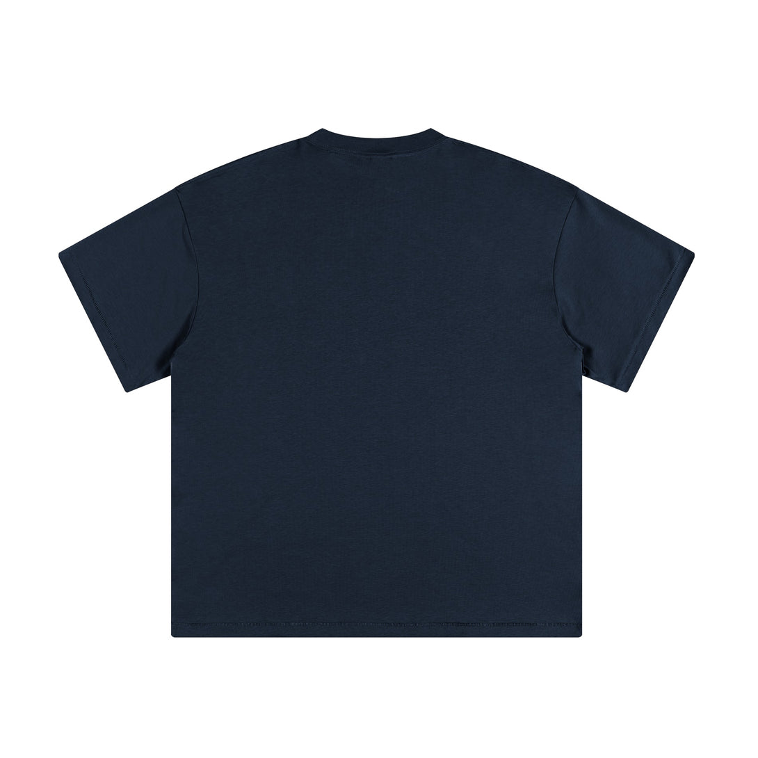 Navy Blue Unisex Comfort T-shirt Back Flat