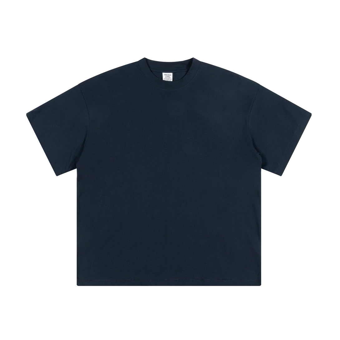 Navy Blue Unisex Comfort T-shirt Front Flat