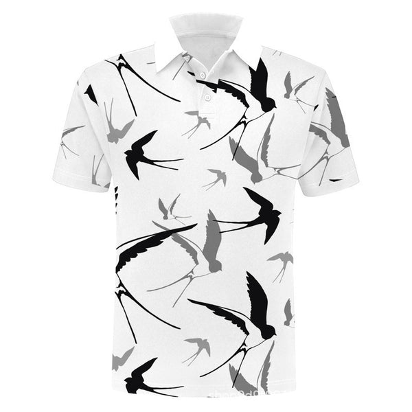 Men's Personalised Custom Printed Polo Shirts - April Su