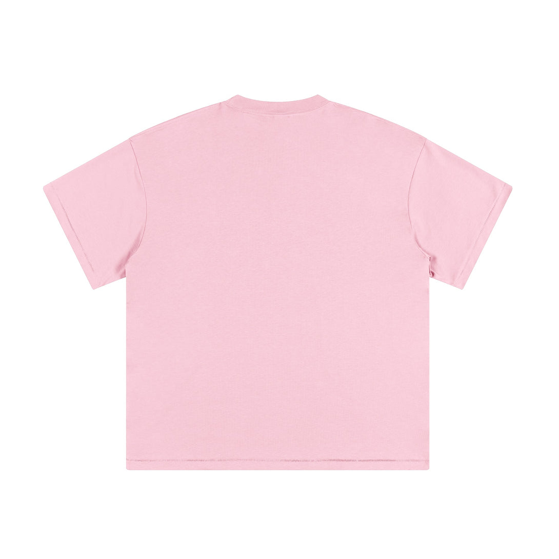 Pink Unisex Icefeel T-shirt Back Flat Lay