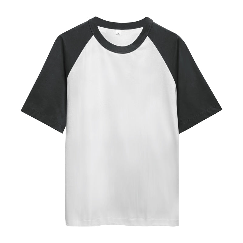 Quick drying t-shirt in White and Cyan - sustainable wholesale apparel