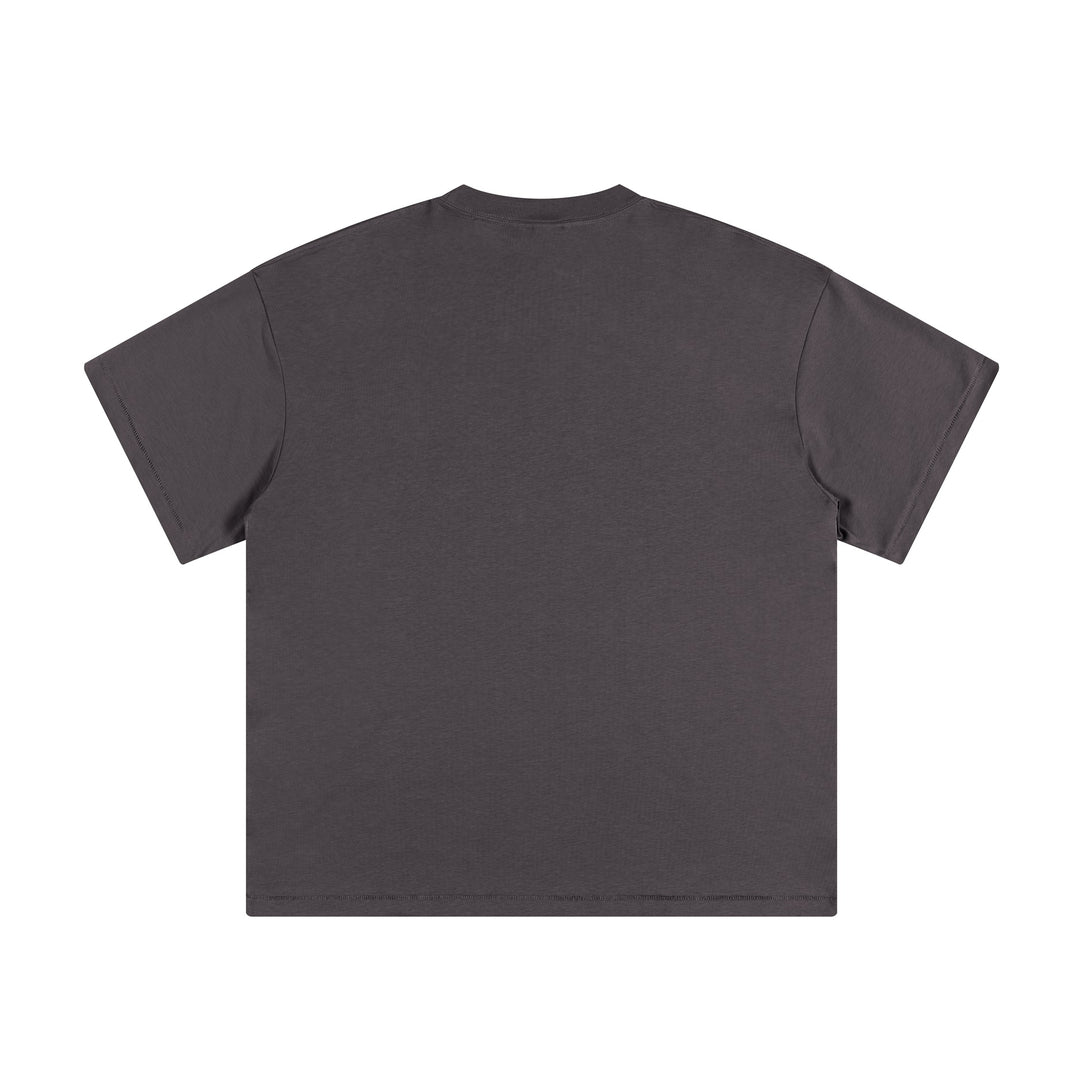 Raspberry Purple Unisex Round Neck T-shirt Back