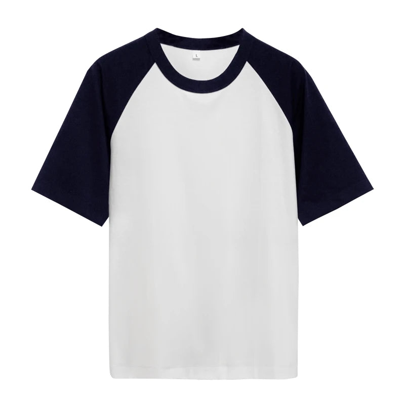 Unisex sustainable Sorona blend t-shirt front - White and Black color