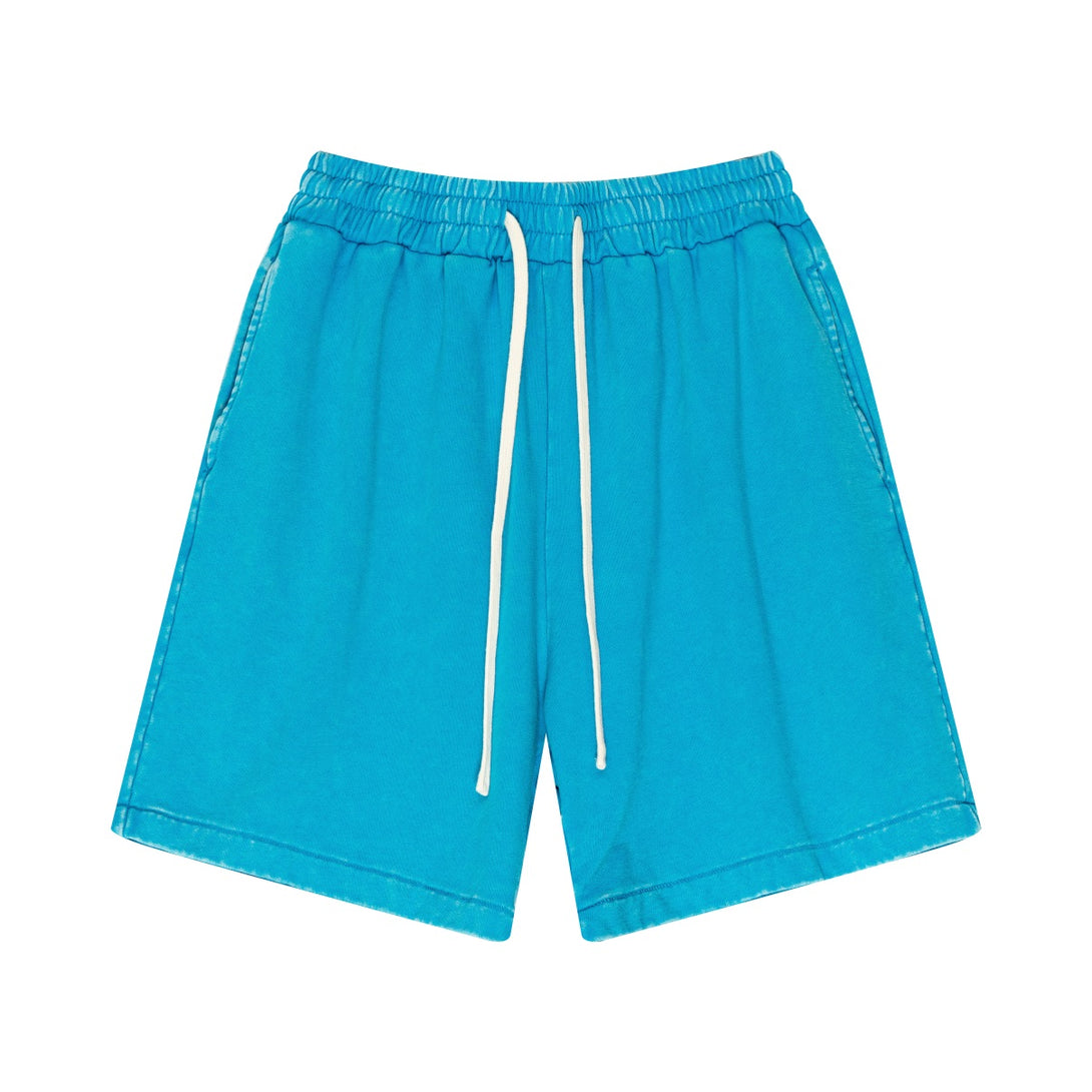 Heavy Process Wash Fried Snow Sports Shorts - April Su