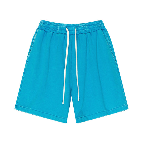 Heavy Process Wash Fried Snow Sports Shorts - April Su