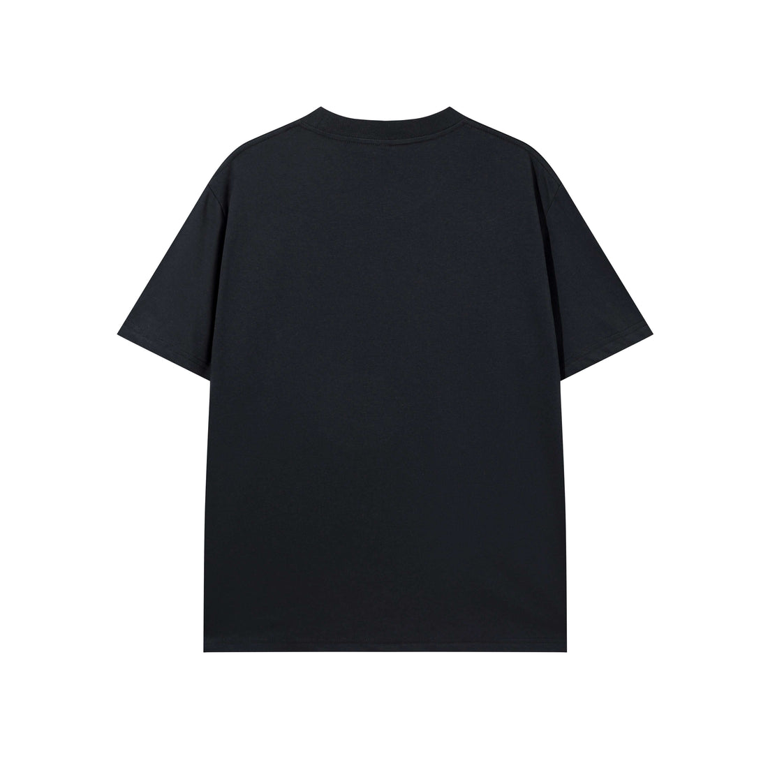 Black short sleeve cotton-Sorona blend tee back