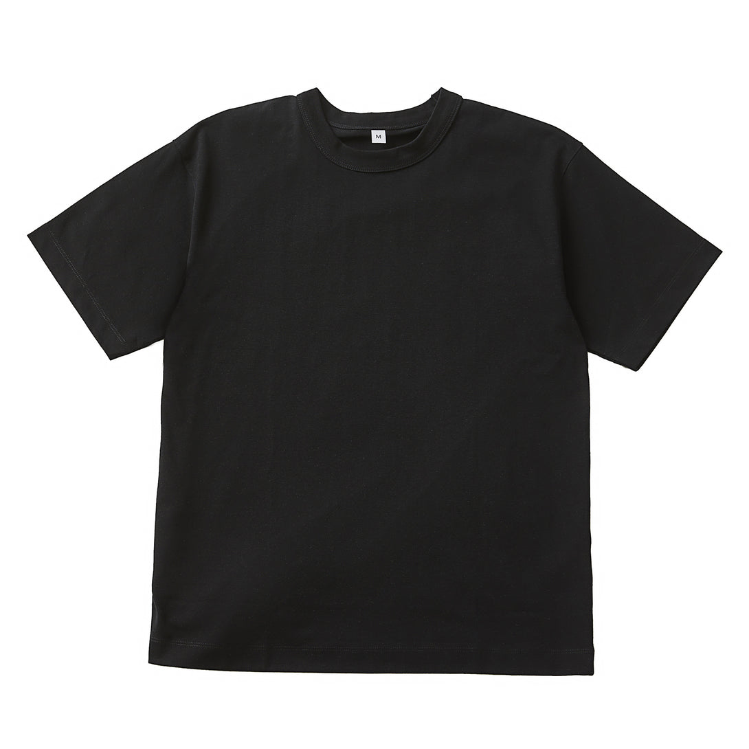 Black eco-friendly loose tee - Sorona blend front