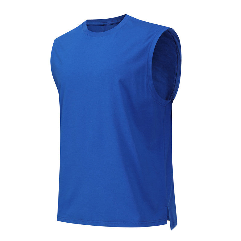 Side angle of royal blue Sorona performance vest