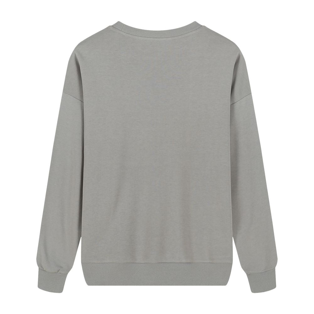 Unisex Micro-Elastic Crew Neck Long Sleeve Sweatshirt - April Su