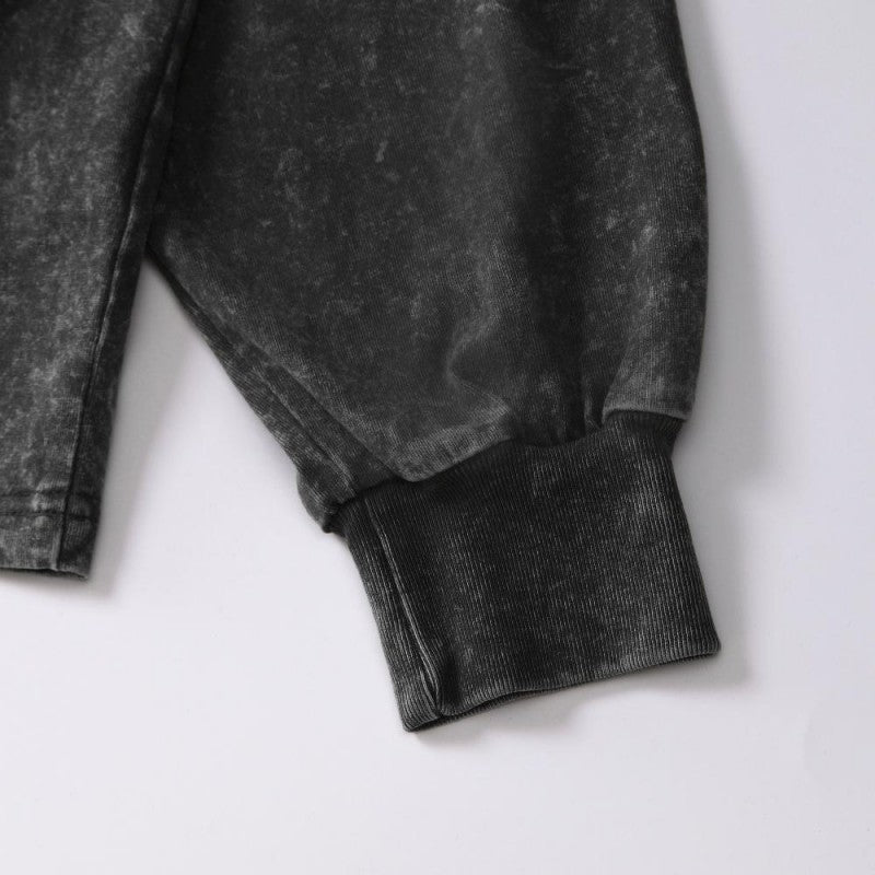 Cuff detail on cotton vintage long-sleeved t-shirt