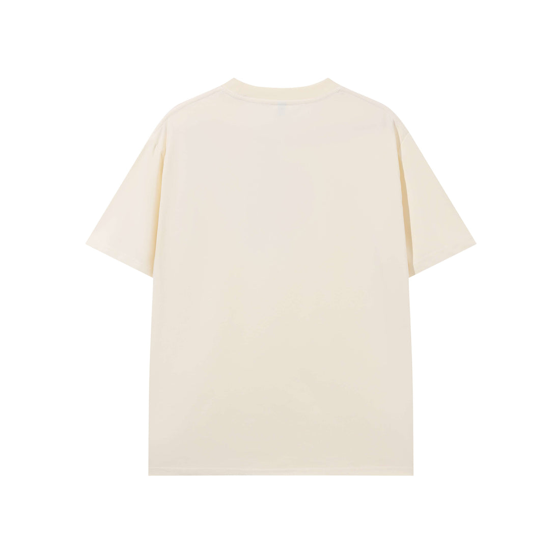 Cream Apricot regular fit t-shirt back view