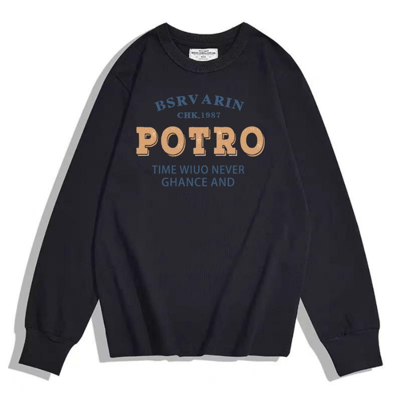 Custom Printed Design: Black Hemp Organic Cotton Long Sleeve Tee - Durable Promotional Apparel for Bulk Orders