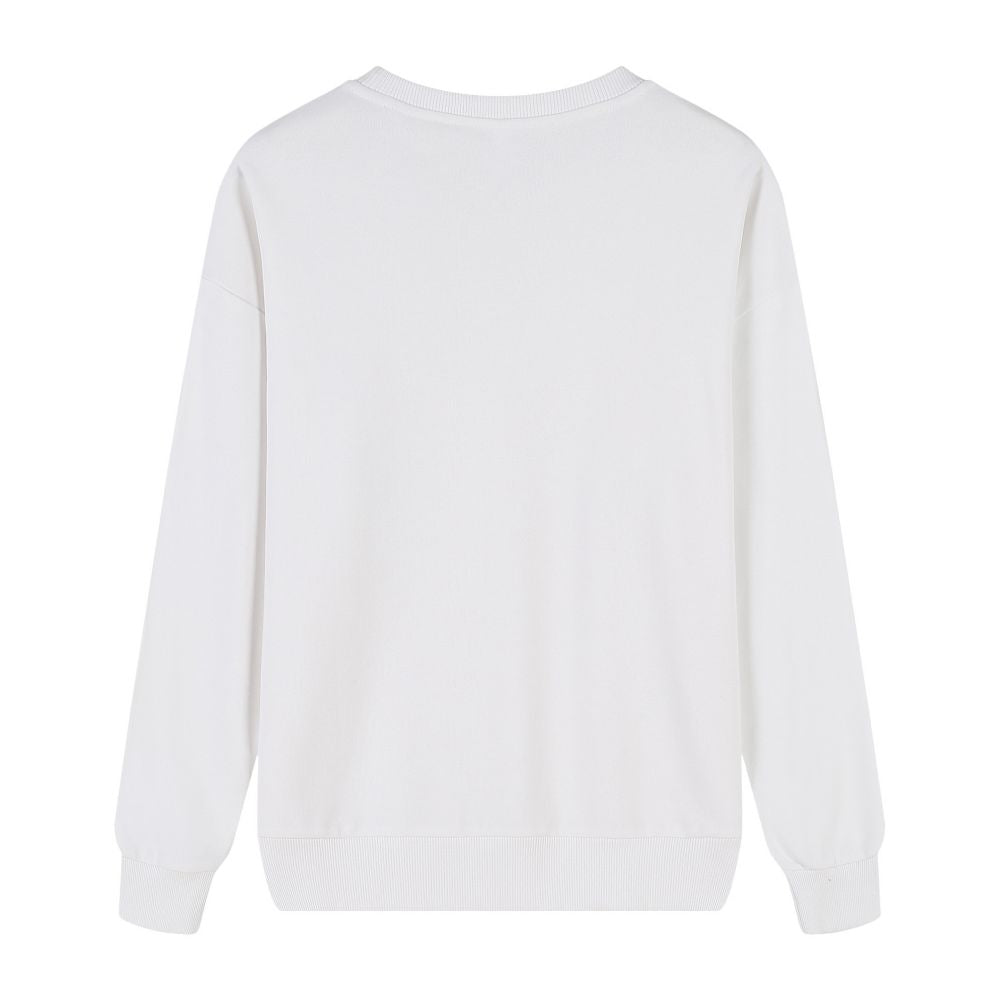 Unisex Micro-Elastic Crew Neck Long Sleeve Sweatshirt - April Su