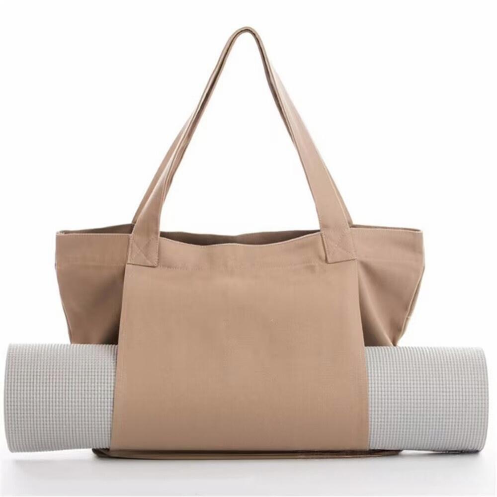 Eco-Friendly Yoga Mat Canvas Tote Bag | 100% Recycled Cotton | Heavy-Duty 450g/m² - April Su