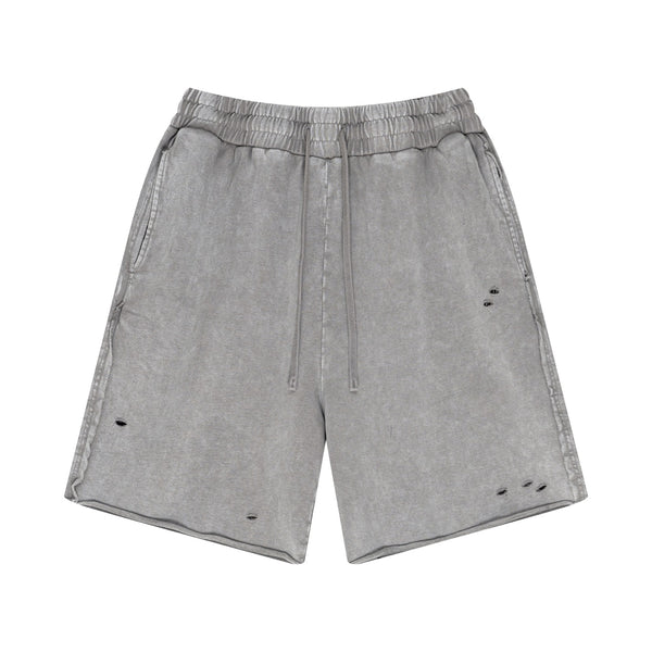 25SS Pigment Dyed Wash Fried Snow +Rotten Cotton Shorts - April Su