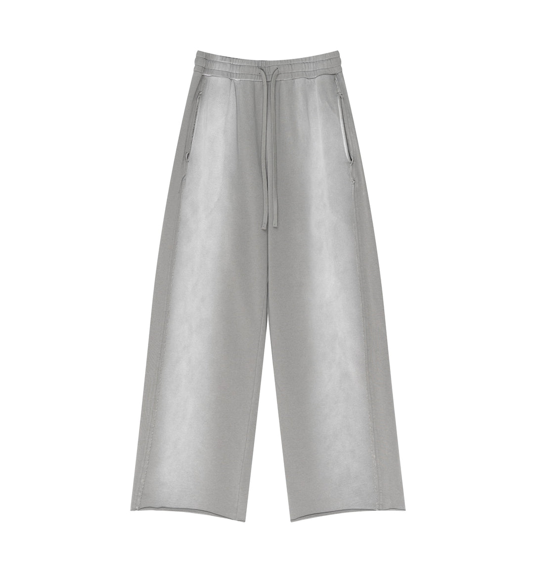 Light Gray Athletic Training Pants Front | Moisture-Wicking Cotton Fabric | Corporate Fitness Uniforms
