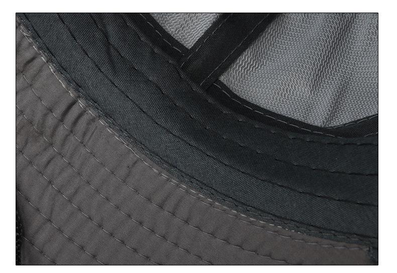 Double-stitched interior seam detail