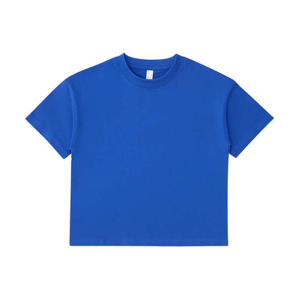 Klein blue heavyweight kids tee front