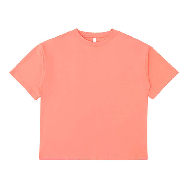 Coral red oversized t-shirt front