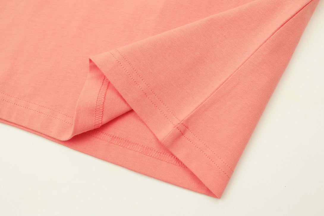 Double-needle hem detail heavyweight tee