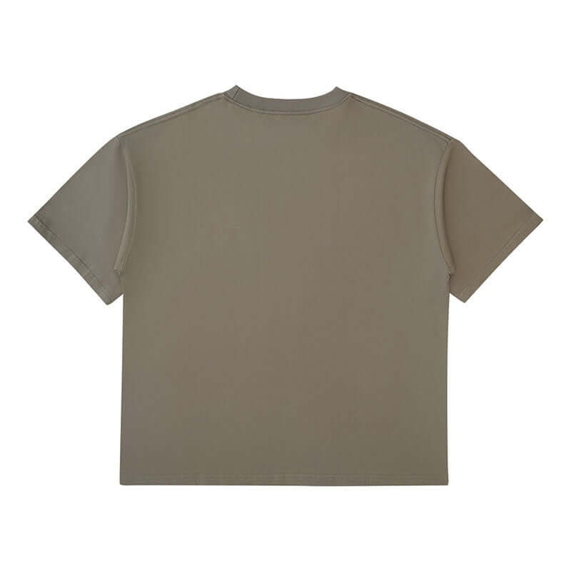 Earth grey heavyweight tee back