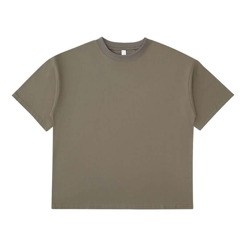 Earth grey oversized t-shirt front