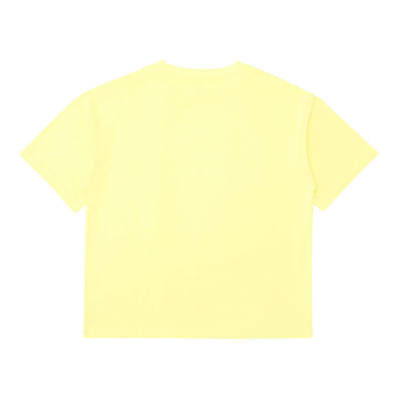 Lemon yellow baggy fit t-shirt back