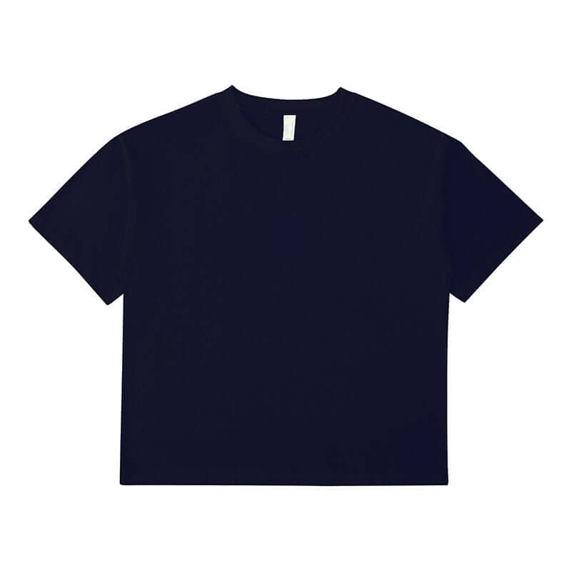Navy blue heavyweight t-shirt front