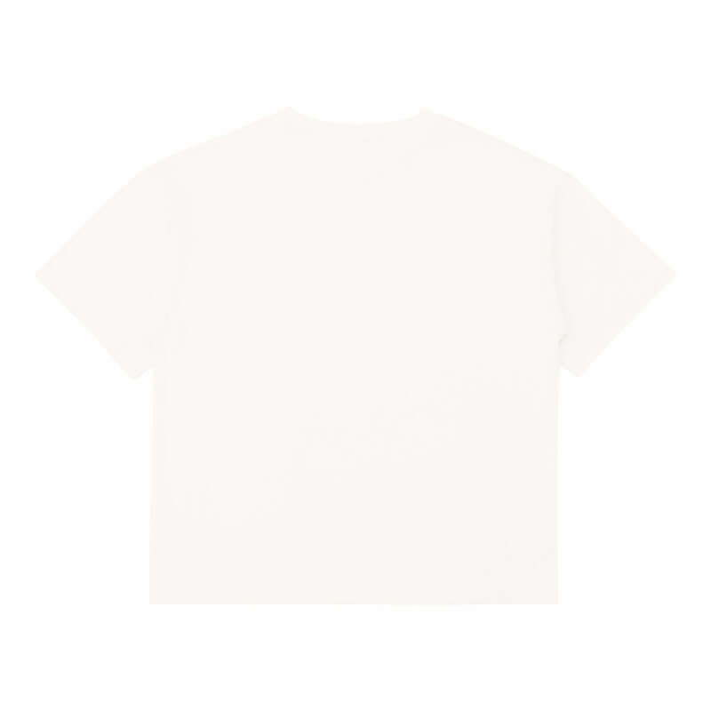 White 245g cotton tee back plain