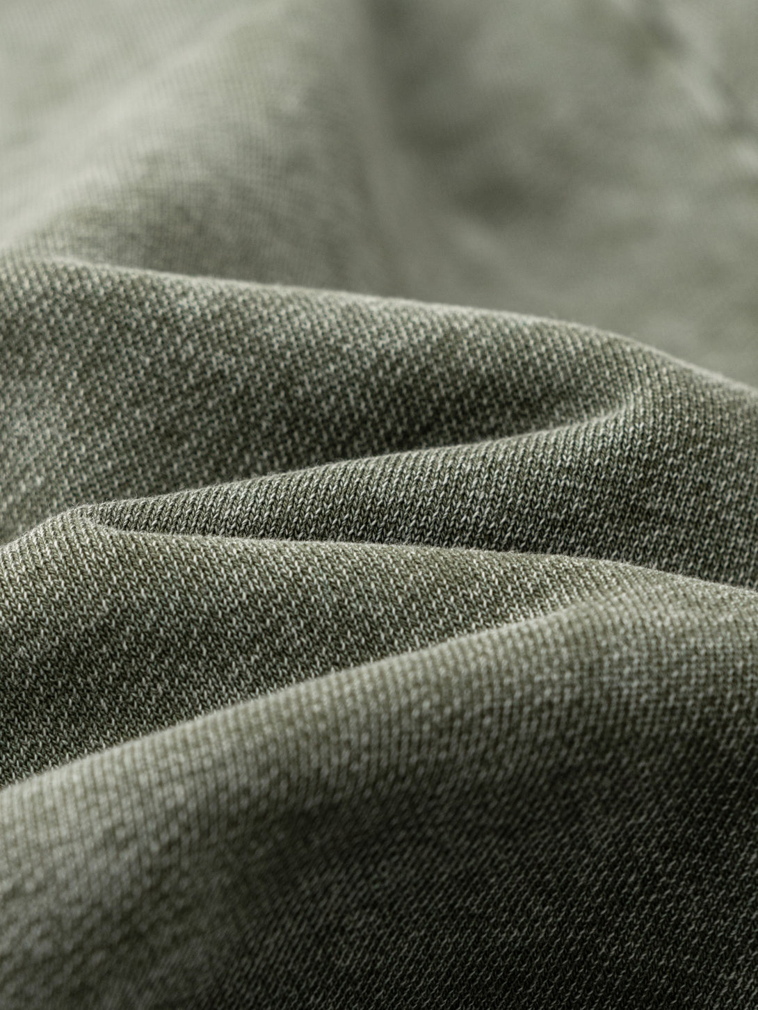 Texture close-up of 370g heavy wash cotton fabric