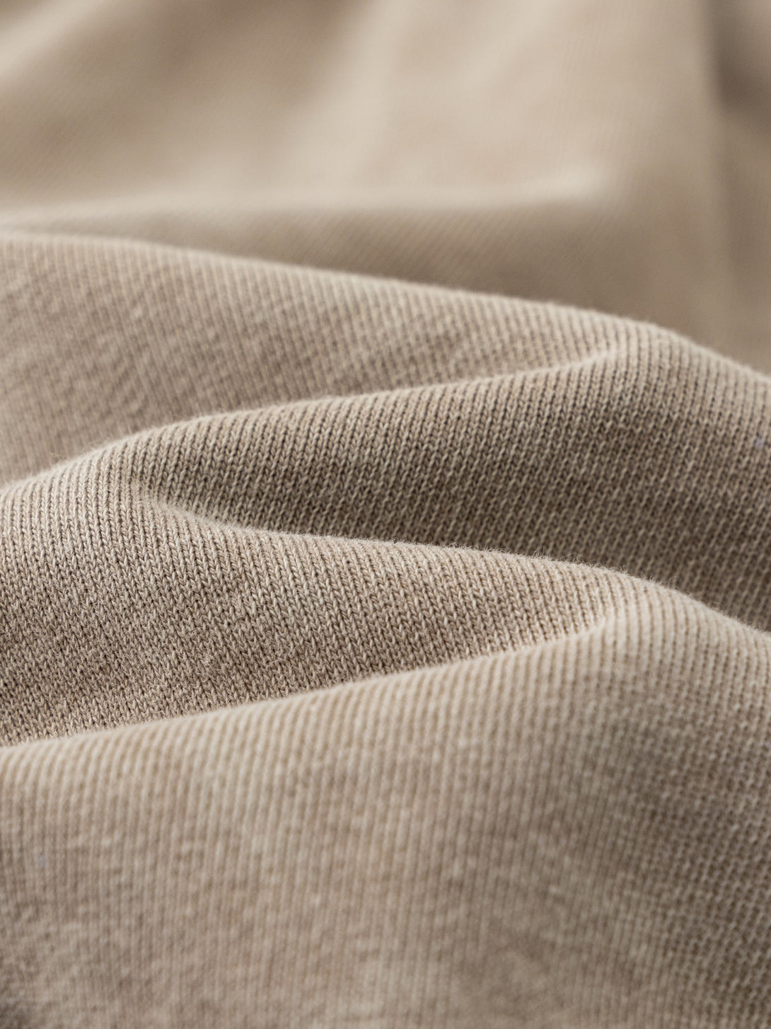 Texture of 330gsm heavy wash cotton fabric
